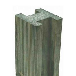7'11" x 3.7" x 3.7" Forest Reeded Slotted Pressure Treated Fence Post (2.4m x 94mm x 94mm)