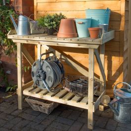 Forest Wooden Garden Potting Bench/Table 3'6x2' (1.08x0.52m)
