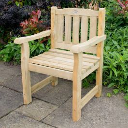Forest Rosedene Wooden Garden Chair 2'x2' (0.64x0.6m)