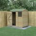 6' x 4' Forest 4Life 25yr Guarantee Overlap Pressure Treated Reverse Apex Wooden Shed (1.88m x 1.34m)