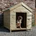 4'2 x 3'6 Forest Premium Wooden Dog Kennel - Pet House (1.28m x 1.06m)