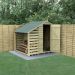 6’ x 4’ Forest 4Life Overlap Pressure Treated Windowless Apex Wooden Shed with Lean To (1.88m x 2m)
