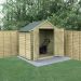 7’ x 5’ Forest 4Life Overlap Pressure Treated Windowless Double Door Apex Wooden Shed