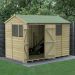 10' x 6' Forest Beckwood 25yr Guarantee Shiplap Pressure Treated Double Door Reverse Apex Wooden Shed (3.01m x 1.99m)