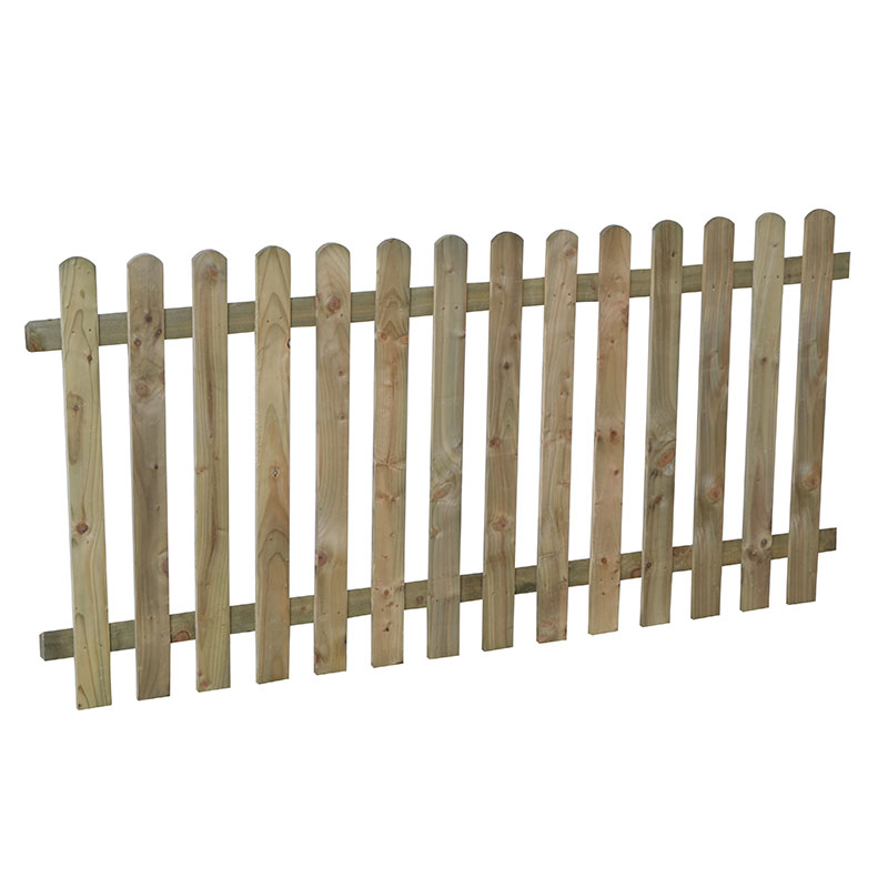 Forest 6' x 3' Heavy Duty Pressure Treated Pale Picket Fence Panel (1.8m x 0.9m) Technical Drawing