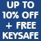 Up to 10 percent off plus free keysafe