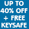 Up to 40 percent off plus free keysafe